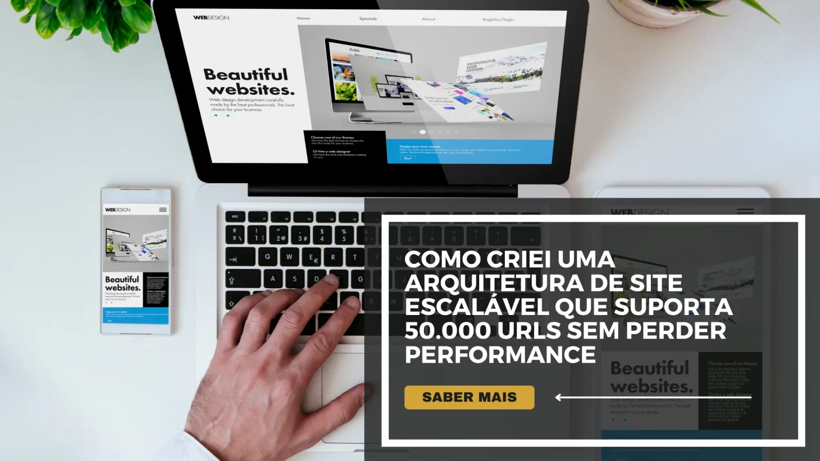Como criei uma arquitetura de site escalável que suporta 50.000 URLs sem perder performance